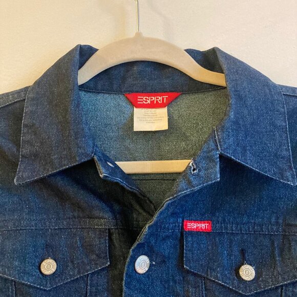 ESPRIT Vintage Blue Jean 3/4 Sleeve Jean Jacket Size Small - Picture 3 of 9